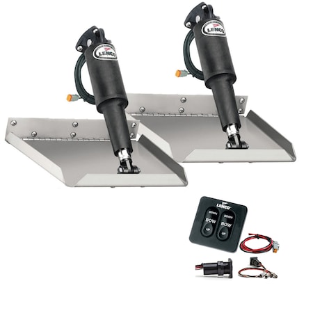 Lenco Marine 9" x 9" Edgemount Trim Tab Kit w/Standard Tactile Switch Kit 12V TT9X9E